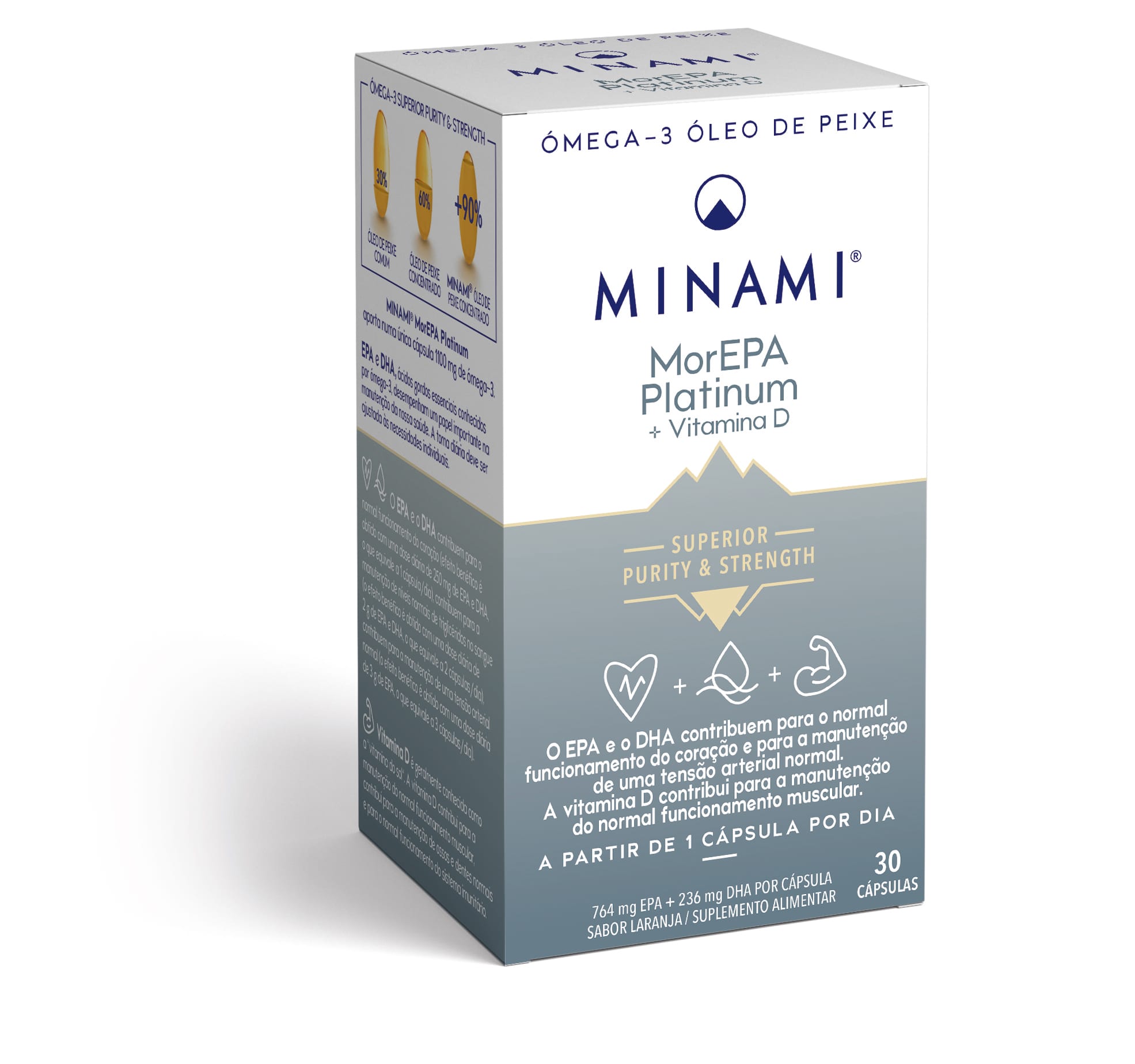 Embalagem de Minami MorEPA Platinum