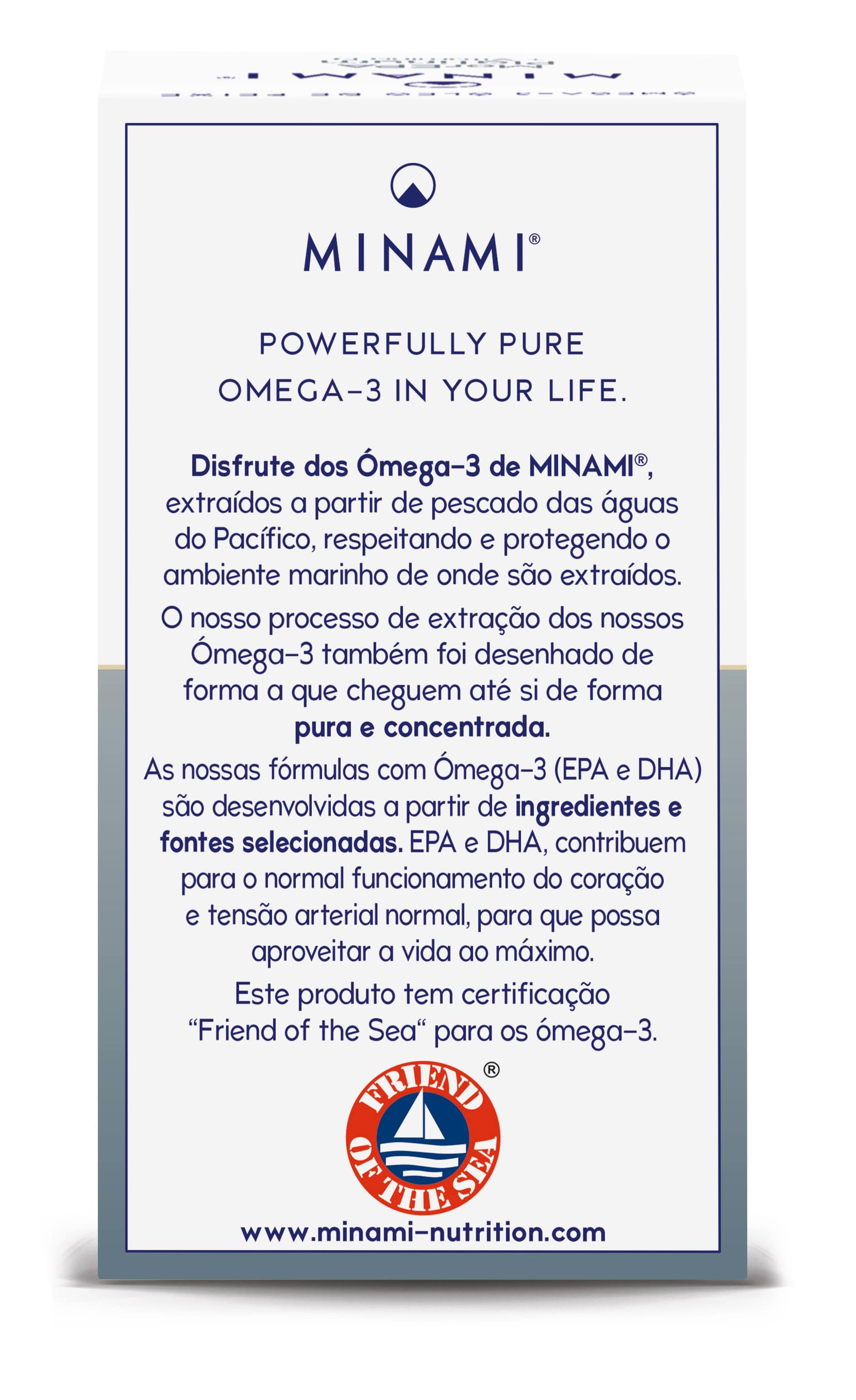 Ómega-3 pura e concentrada de Minami  MorEPA 