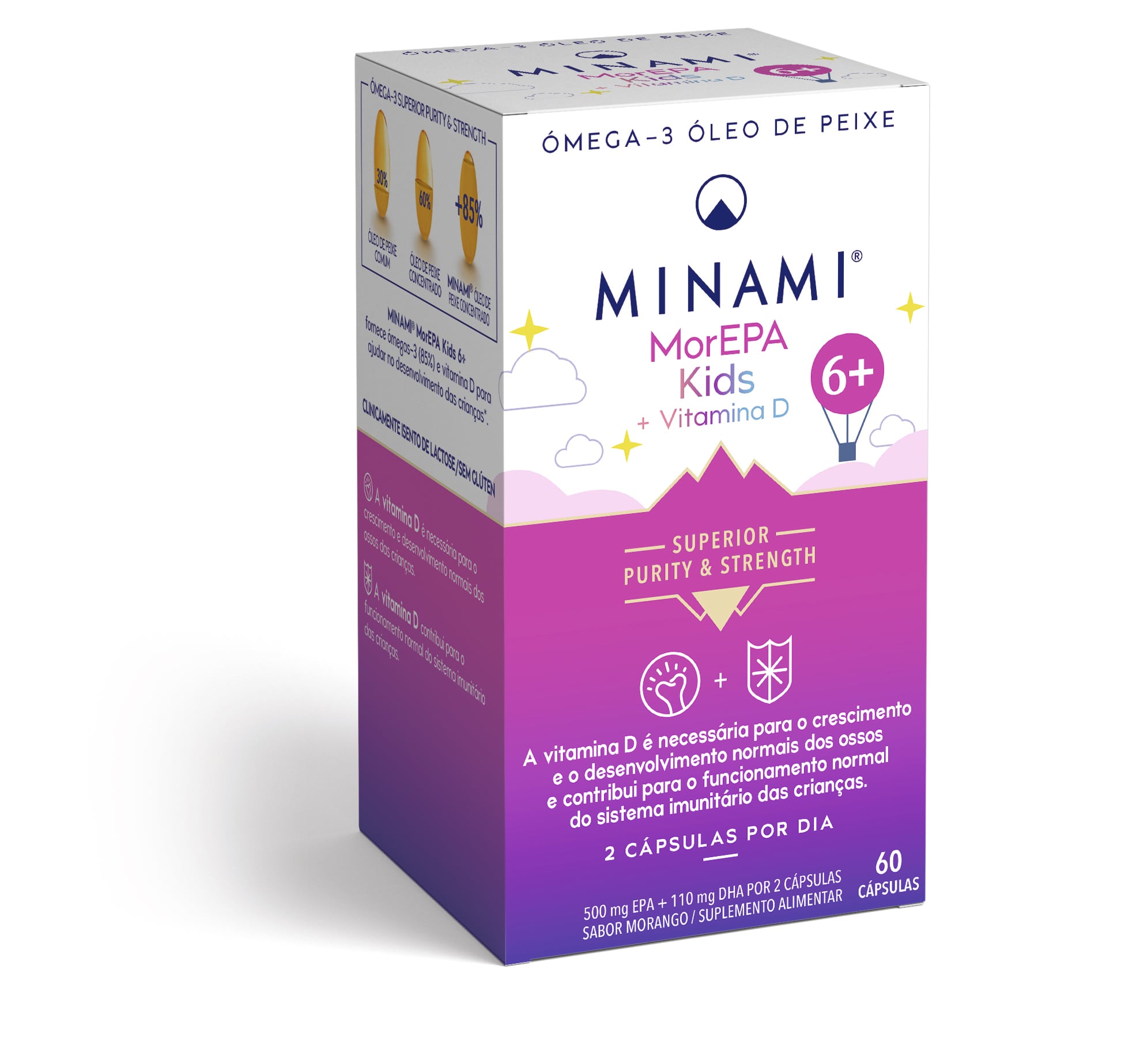 Embalagem de Minami MorEPA Kids